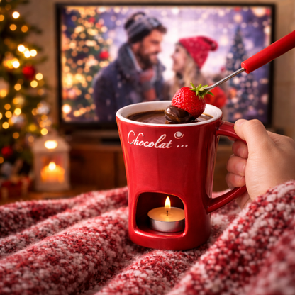 Mumlu Çikolata Eritme & Fondü Kupası